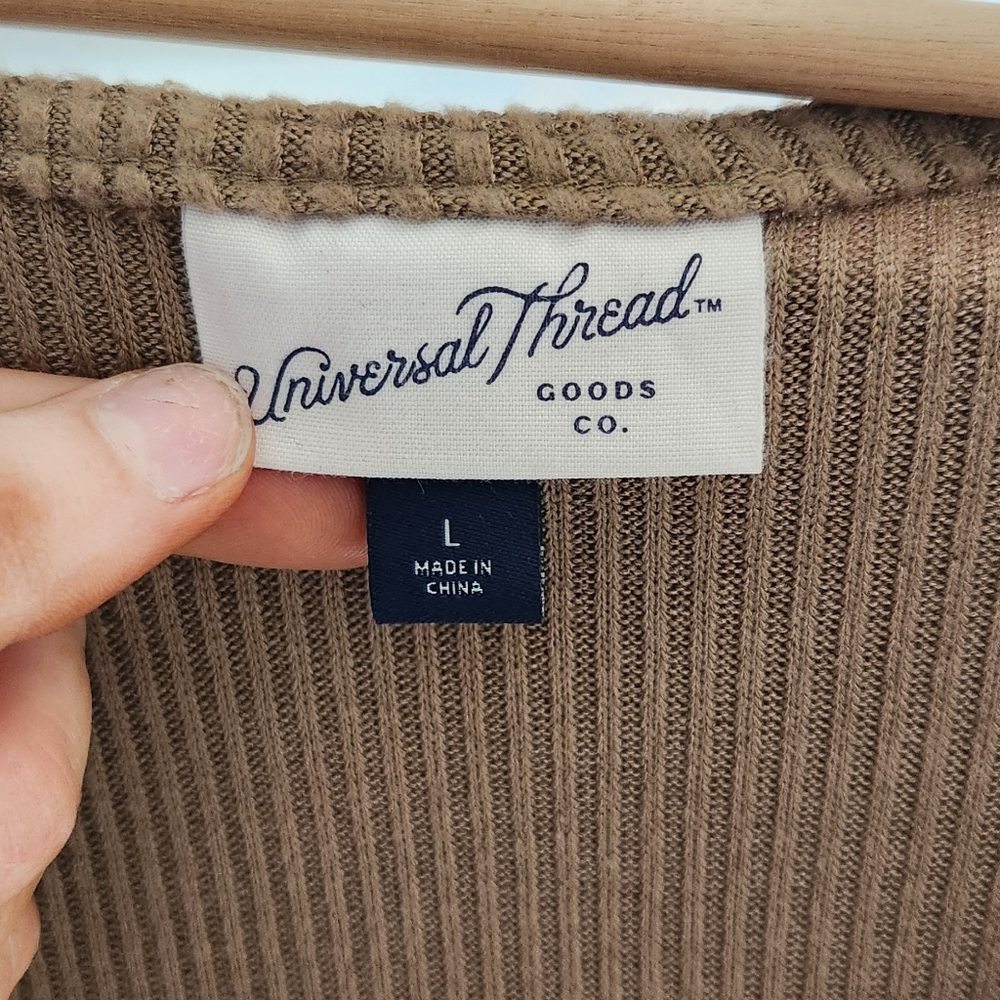 Universal Thread Ribbed Tan Top Maxi Dress - Picture 3 of 3
